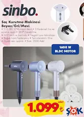 SİNBO SAÇ KURUTMA MAKİNESİ BEYAZ/GRİ/MAVİ SİNBO SAÇ KURUTMA MAKİNESİ BEYAZ/GRİ/MAVİ